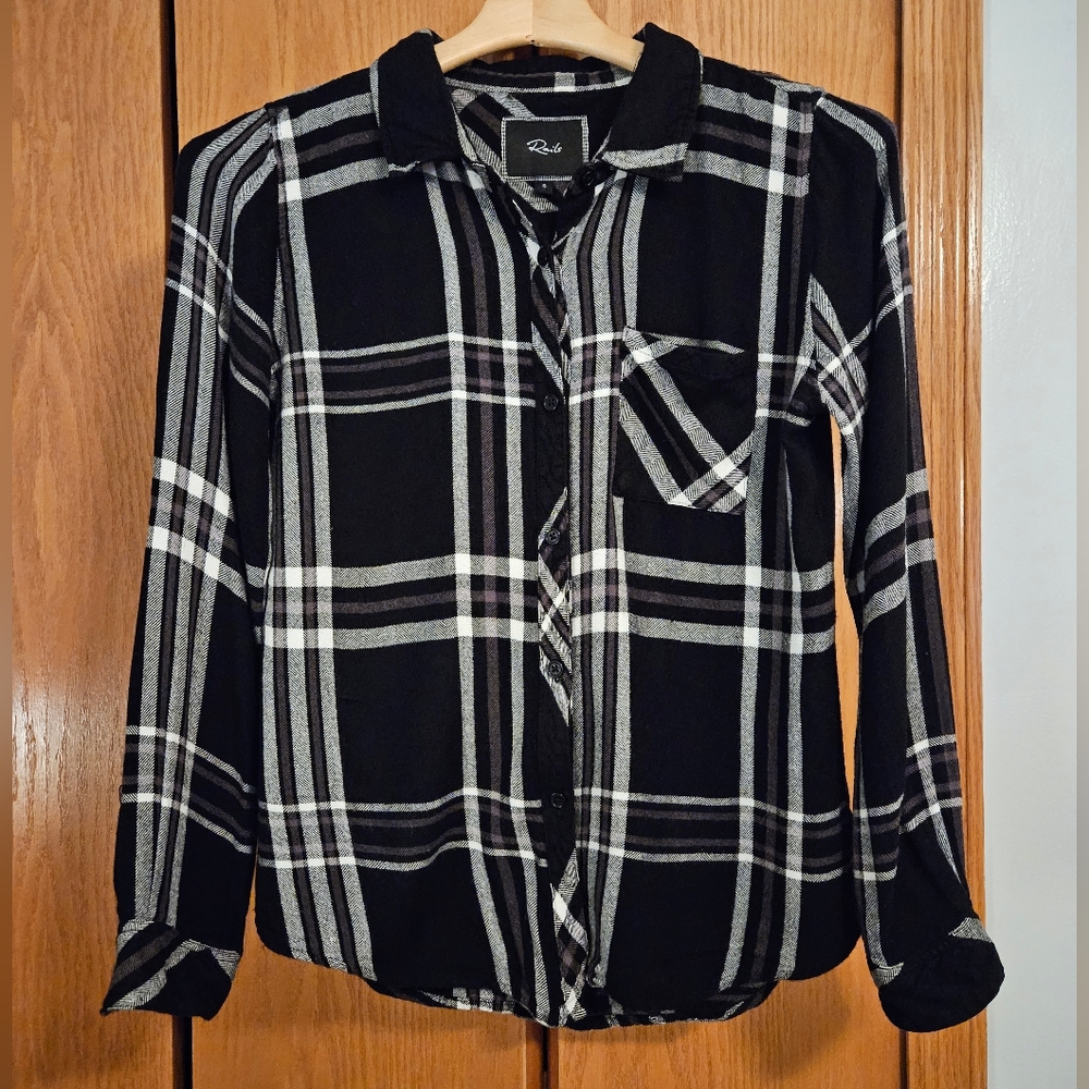 Women Rails Plaid Button Down Size Small